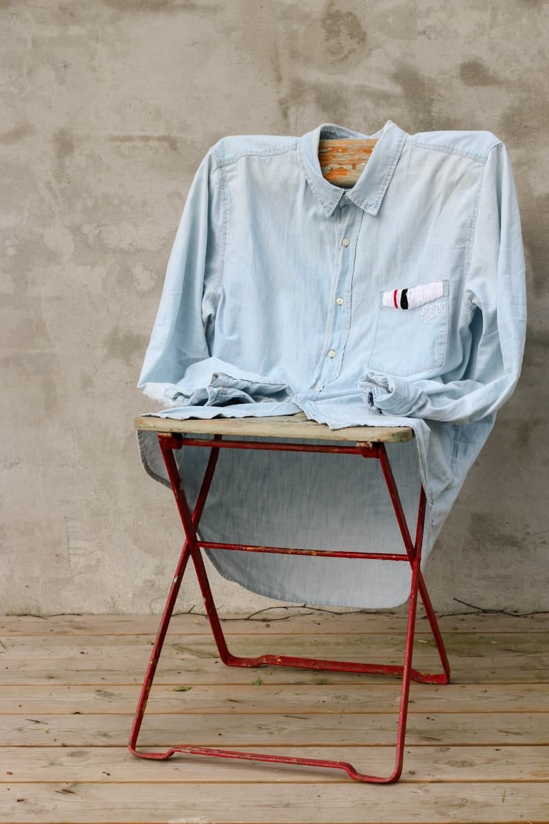 Close detail of a garment